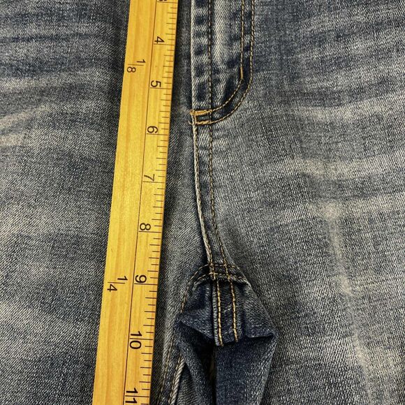 Curations Jeans Women’s 4 Skinny Medium Wash Studded Flower Distressed Hem Boho - Picture 9 of 9